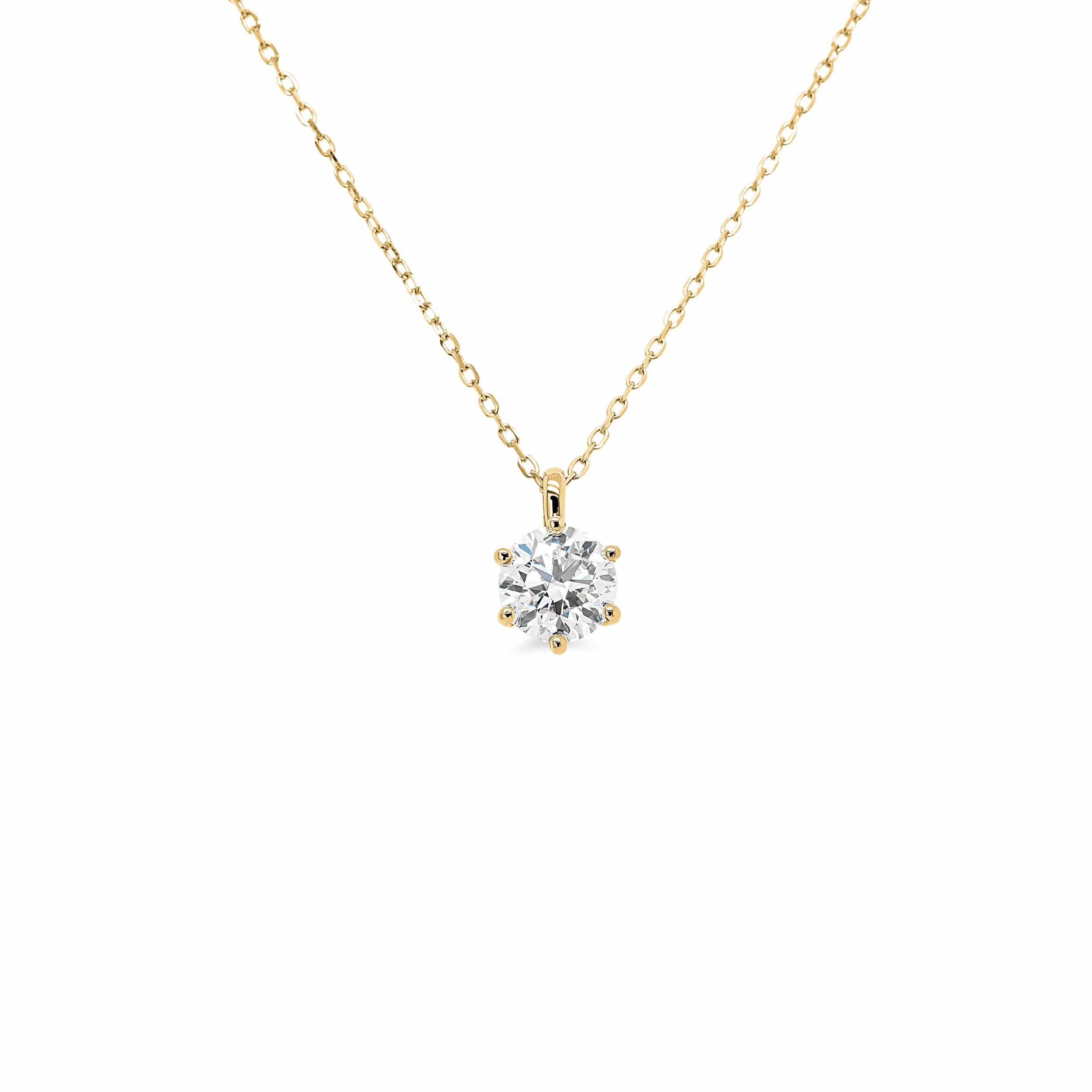 IGI Certified 1.57ct Round Brilliant Pendant