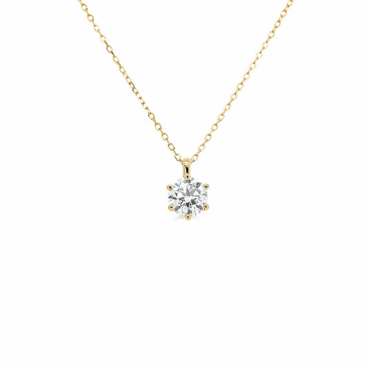 IGI Certified 1.57ct Round Brilliant Pendant