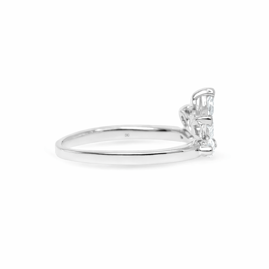 Marquise Flair Wedding Band