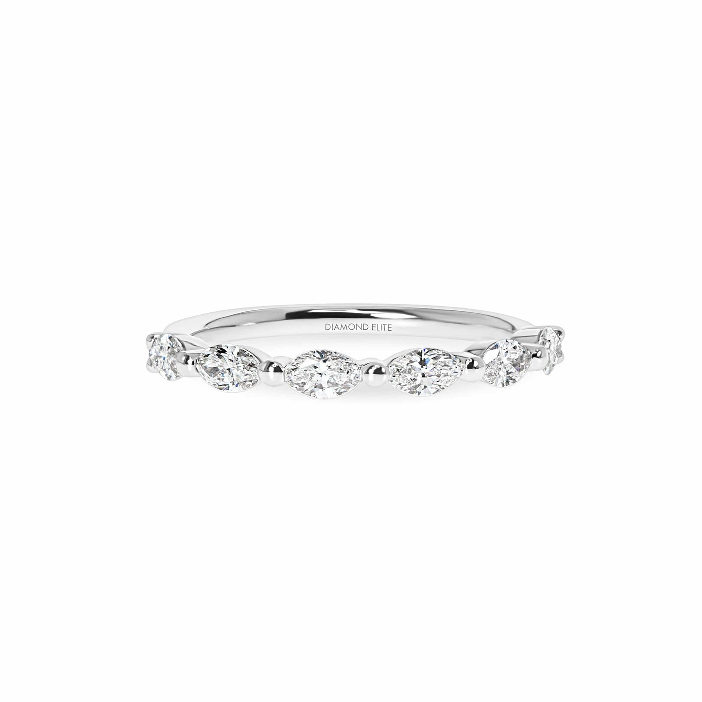 Lab Grown Maxine Marquise Wedding Band