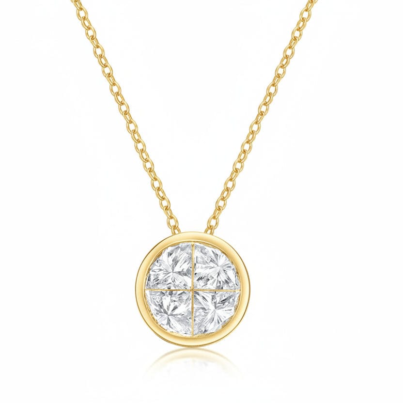 Diamond Bezel Necklace