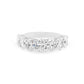 Lab Grown 7 Stone Oval 3.5tcw Diamond Scallop Wedding Band