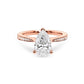 Ophelia Pear Tapered Bezel Pave Diamond