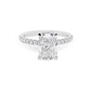 Celeste Radiant Cut Pave Diamond Engagement Ring