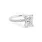 Celeste Radiant Cut Pave Diamond Engagement Ring