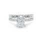 Celeste Radiant Cut Pave Diamond Engagement Ring