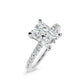 Celeste Radiant Cut Pave Diamond Engagement Ring