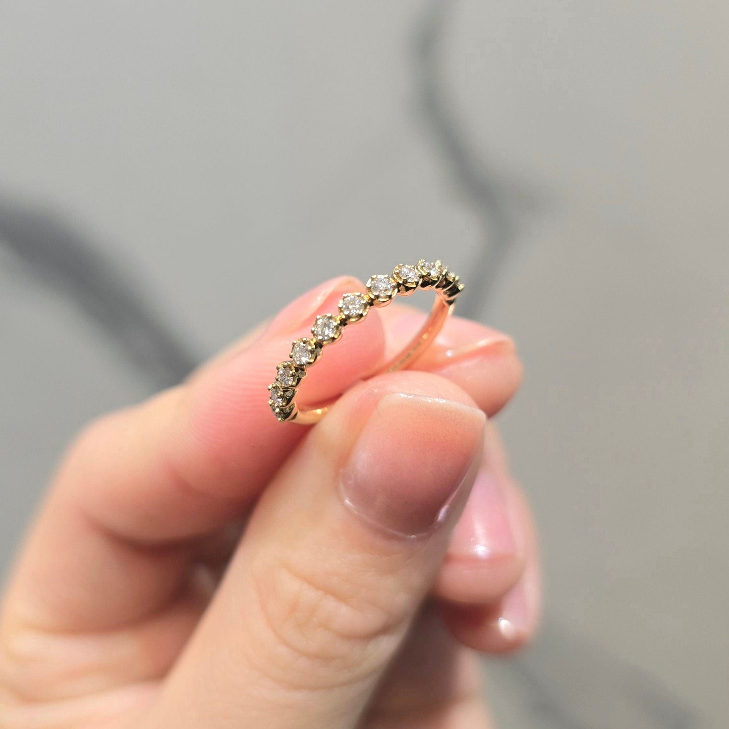 Lab Grown Blossom Diamond Wedding Band