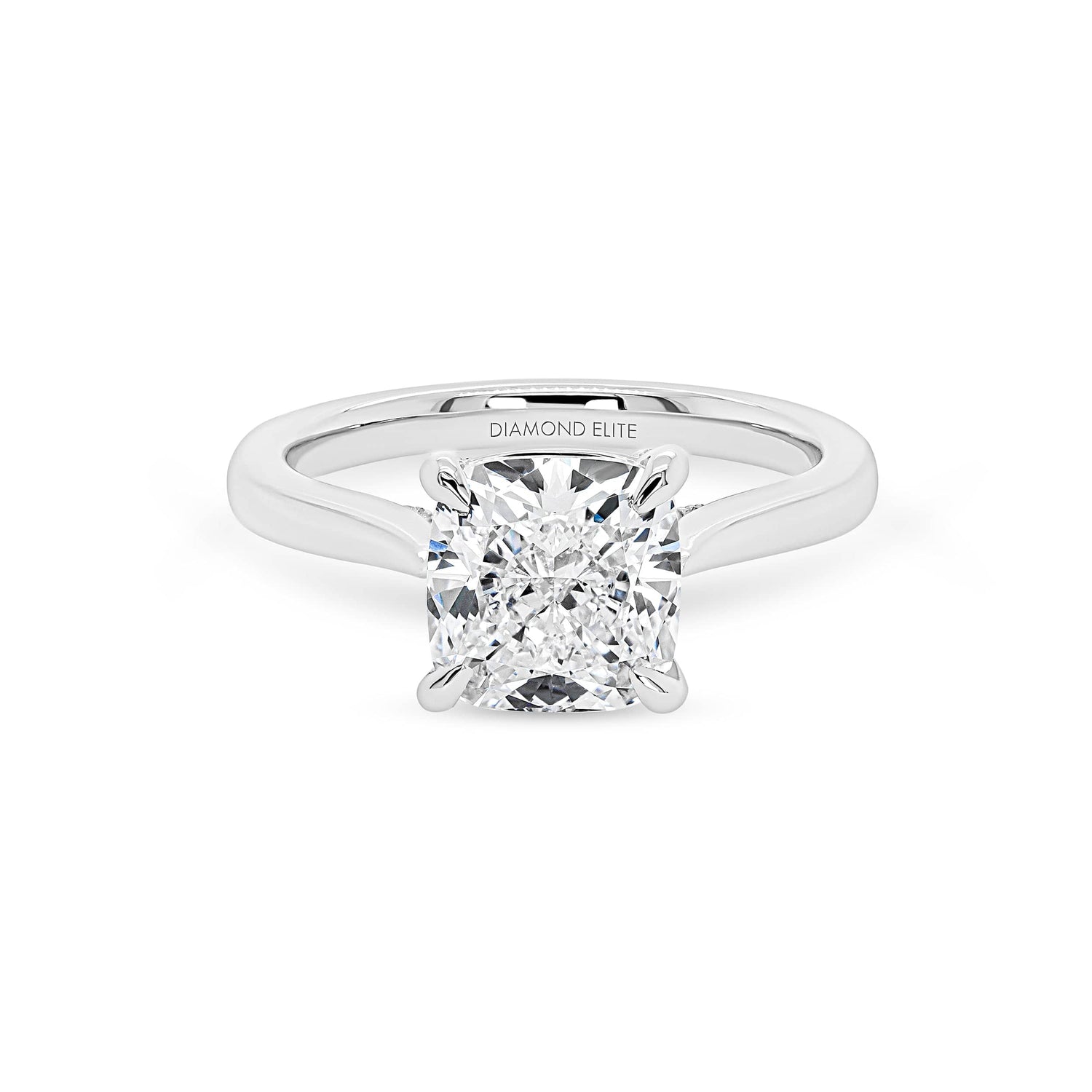 Lab Grown Cushion Engagement Rings