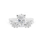 Michelle Oval Solitaire Hidden Halo Ring