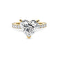 Heart Diamond Pave Engagement Ring