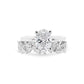 Michelle Oval Solitaire Hidden Halo Ring