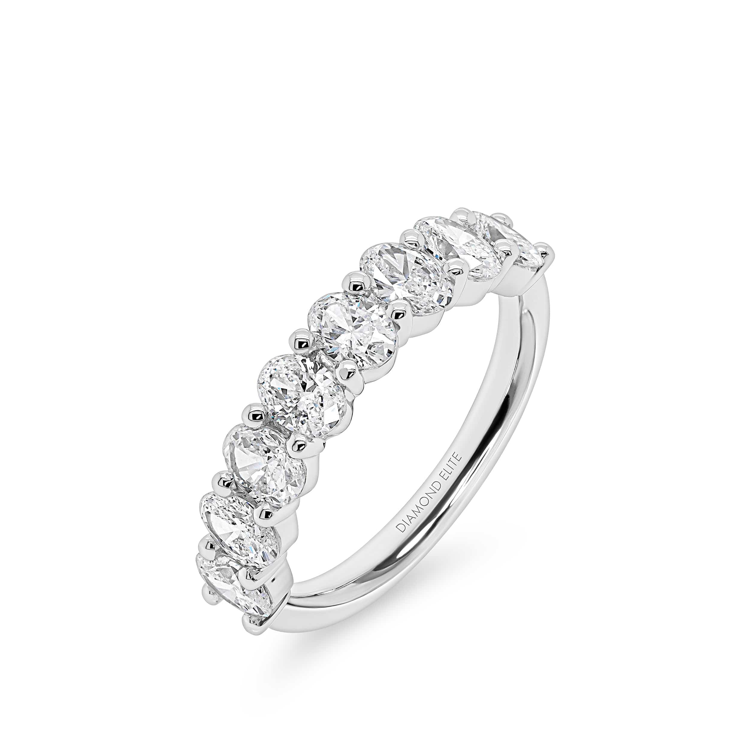 Oval Basket Wedding Band