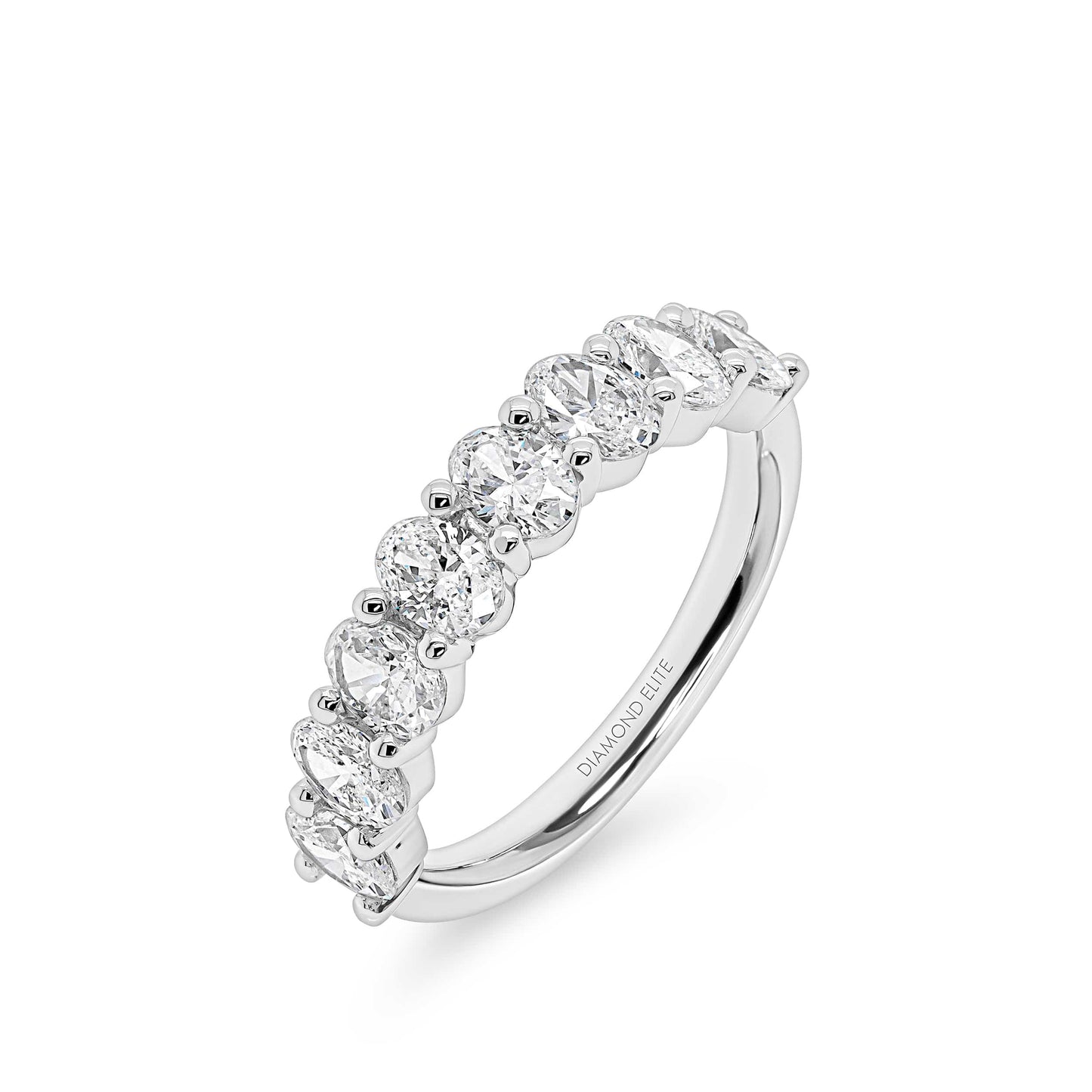 Oval Basket Wedding Band