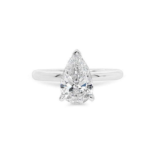 Solitaire Pear Engagement Ring