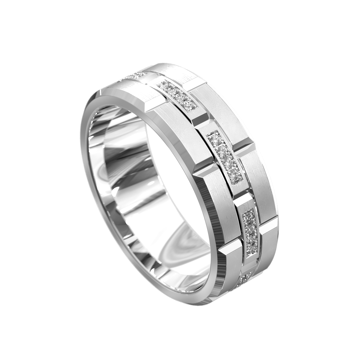 Memphis Chain Link Mens Wedding Band