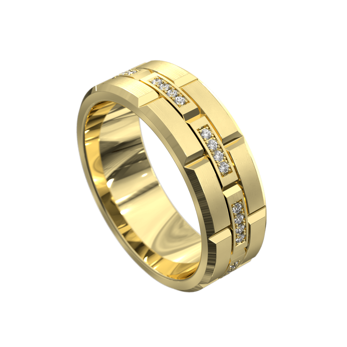 Memphis Chain Link Mens Wedding Band