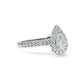 Elizabeth Pear Shape Diamond Halo & Sidestones Engagement Ring