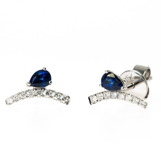 Sapphire & Diamond Roselle Earrings