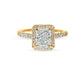 Tangier Radiant Cut Halo Engagement Ring