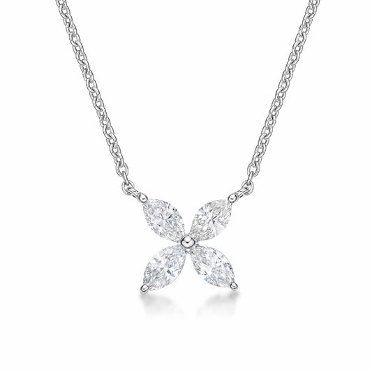 Marquise Flora Diamond Necklace